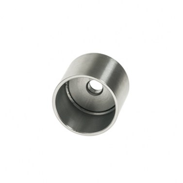 Herraje para cabinas sanitarias - Soporte Rosca Tubo 25mm Cabina Inox