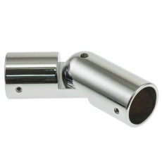 Herraje para cabinas sanitarias - Ángulo Conector Exterior para Tubo Ø25 mm Inox