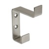 Herraje para cabinas sanitarias - Percha Doble Inox