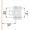 Base Bisagra BYP Regulable Níquel H=2
