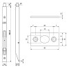 Pasador Palanca AGB 401 160 mm Níquel Mate