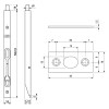 Pasador Palanca AGB 401 500 mm Níquel Mate
