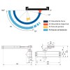 Cierrapuerta DC120 Fuerza 2-3-4 Brazo Articulado Plata
