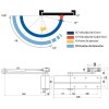 Cierrapuertas - Cierrapuerta TESA DC140 Fuerza 2-3-4-5 Brazo Artículado Plata Mate
