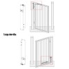 Cierrapuerta Vertical DC630G Guía Deslizante Izquierda Plata Mate