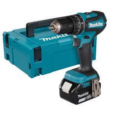 Taladros y atornilladores - Taladro Percutor LXT MAKITA DHP485RFJ 18V con Maletín y 2 Baterias 3Ah