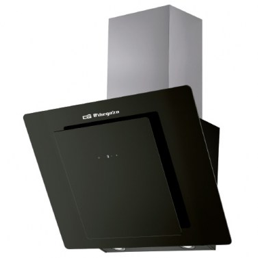 Campanas extractoras - ORBEGOZO Campana Decorativa Inclinada DS 80190 N 90cm Negro