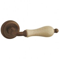 Juego Manivelas con Roseta DT118 Bronce Rústico y Craquelé