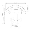 Metro Junta Puerta DV09 PVC Roble