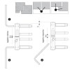 Pernios Anuba - Pernio Regulable 3D Ø14 mm Negro