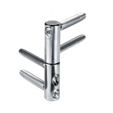 Pernios Anuba - Pernio Regulable 3D Ø14 mm Plata
