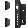 Cerradura Seguridad E2000B-Z 3 Puntos E50 Cerradero 45 mm Aluminio Negro Izquierda