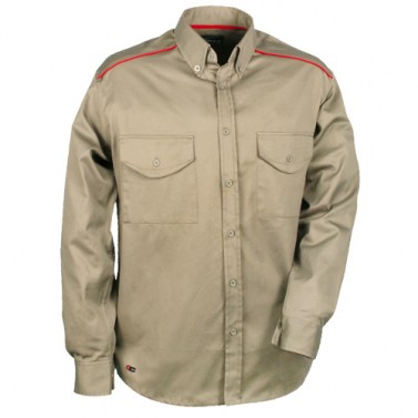 Camisa Manga Larga Easy Beige Talla XL