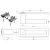Manivelas con roseta - Juego Manivelas con Roseta Cuadrada Bobby EK100-G Inox Mate