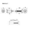 Tornillo Pasante Cabina para Pinza