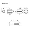 Tornillo Pasante Cabina para Pata CX03423