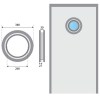 Mirillas - Set Ojo de Buey 380 mm Puerta Inox
