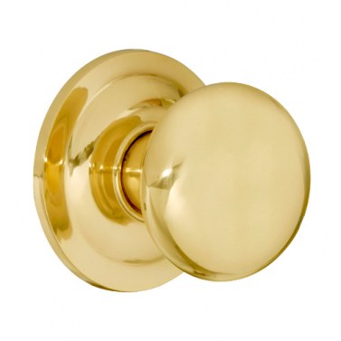 Pomos puerta entrada - Pomo Puerta Entrada Liso EQ-1085 Dorado Brillo