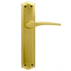 Manivelas con placa - Juego Manivelas con Placa de Hierro EQ207 Dorado Brillo y Mate