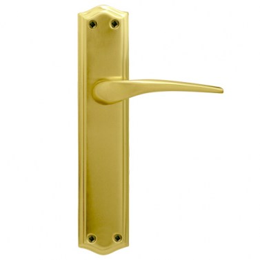 Manivelas con placa - Juego Manivelas con Placa de Hierro EQ207 Dorado Brillo y Mate
