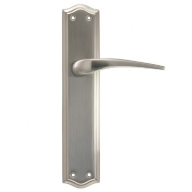 Manivelas con placa - Juego Manivelas con Placa de Hierro EQ209 Níquel Satinado