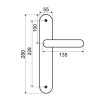 Manivelas con placa - Juego Manivelas con Placa EQ210 Cuero