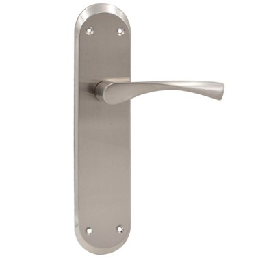 Juego Manivelas con Placa EQ215 Níquel Satinado