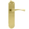 Juego Manivelas con Placa EQ215 Dorado Satinado