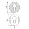 Bocallave Yale Redondo EQ-285Z Antracita
