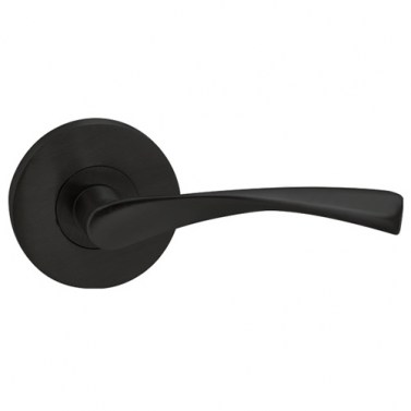 Manivelas con roseta - Juego Manivelas con Roseta EQR655 Negro Mate