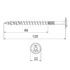 Tornillo con Arandela Eurotec Paneltwistec DAG 8x120 Zincado