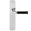 Juego Manivelas con Placa Nour EV101P211SFC Inox Brillo y Negro Mate