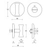 Condena Descondena con Roseta Nour EVWC52 Inox Brillo