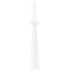 Tira 14x2,15 m Felpudo Cosido para Corredera Blanco