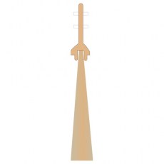 Estructuras metálicas - Tira 14x2,15 m Felpudo Cosido para Corredera Beige