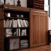 Corredera puerta interior - Kit Puerta Corredera Granero para Muebles 20 Kg 1,8 metros Negro