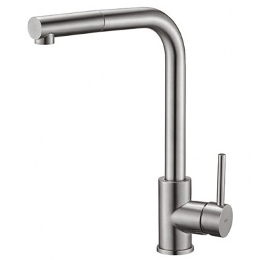 IMEX Grifo Cocina Extraíble Caño Alto MALTA Acero
