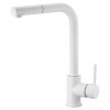IMEX Grifo Cocina Extraíble Caño Alto MALTA Blanco Mate