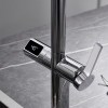 IMEX Grifo Cocina Extraíble Caño Alto TURÍN GCE021 Doble Jet con Sensor Cromo