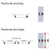 Vías de escape - Antipánico Serie Global 1E TESA de Embutir Gris y Rojo
