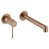 Accesorios y ayudas baño - IMEX Grifo Monomando Lavabo Empotrado LINE Oro Rosa Cepillado