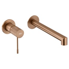 Accesorios y ayudas baño - IMEX Grifo Monomando Lavabo Empotrado LINE Oro Rosa Cepillado