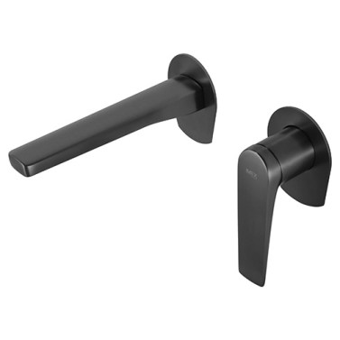 Accesorios y ayudas baño - IMEX Grifo Monomando Lavabo Empotrado DELOS Negro Mate