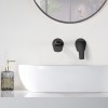 Accesorios y ayudas baño - IMEX Grifo Monomando Lavabo Empotrado DELOS Negro Mate