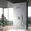 Accesorios y ayudas baño - IMEX Conjunto Ducha Monomando Empotrado Delos Negro Mate