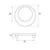 Tirador Redondo Ø41mm Cuero