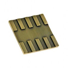 Pomo Cuadrado 50x50mm Cuero