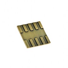 Pomo Cuadrado 35x35mm Cuero