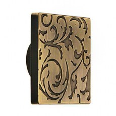 Pomo Cuadrado 50x50mm Cuero