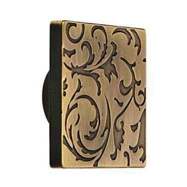 Pomo Cuadrado 50x50mm Cuero